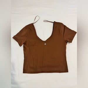Lululemon brown athletic top